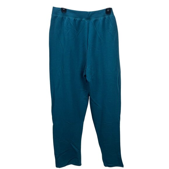 Hanes EcoSmart Women's Lounge Pants Plus Size 1X Teal Cotton Blend Comfort - Picture 2 of 5